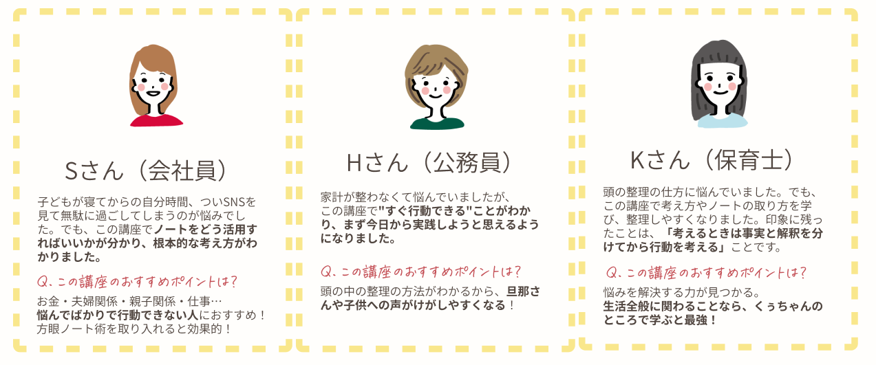 レビュー３名分